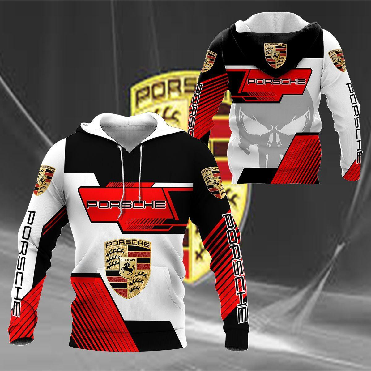 Porsche Shirt Fan Gift 434 Version Unisex 3d Hoodie Zip Hoodie
