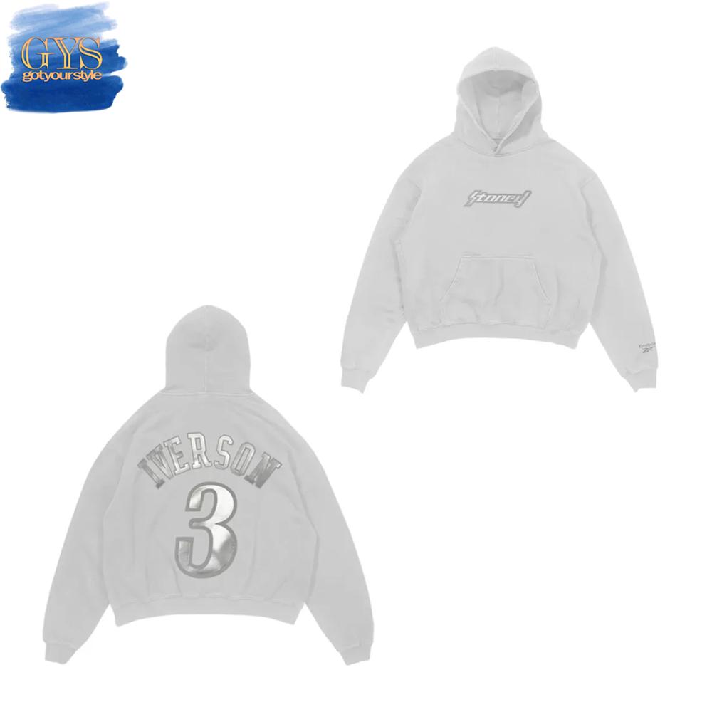 Post Malone x White Iverson Hoodie Premium Merchandise