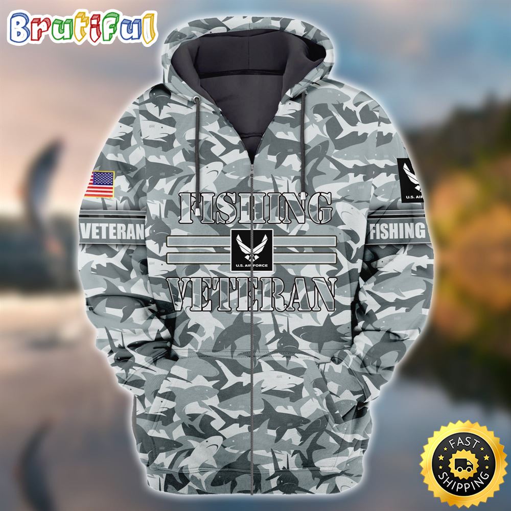 Premium Unique Fishing Veteran Zip Hoodie For You