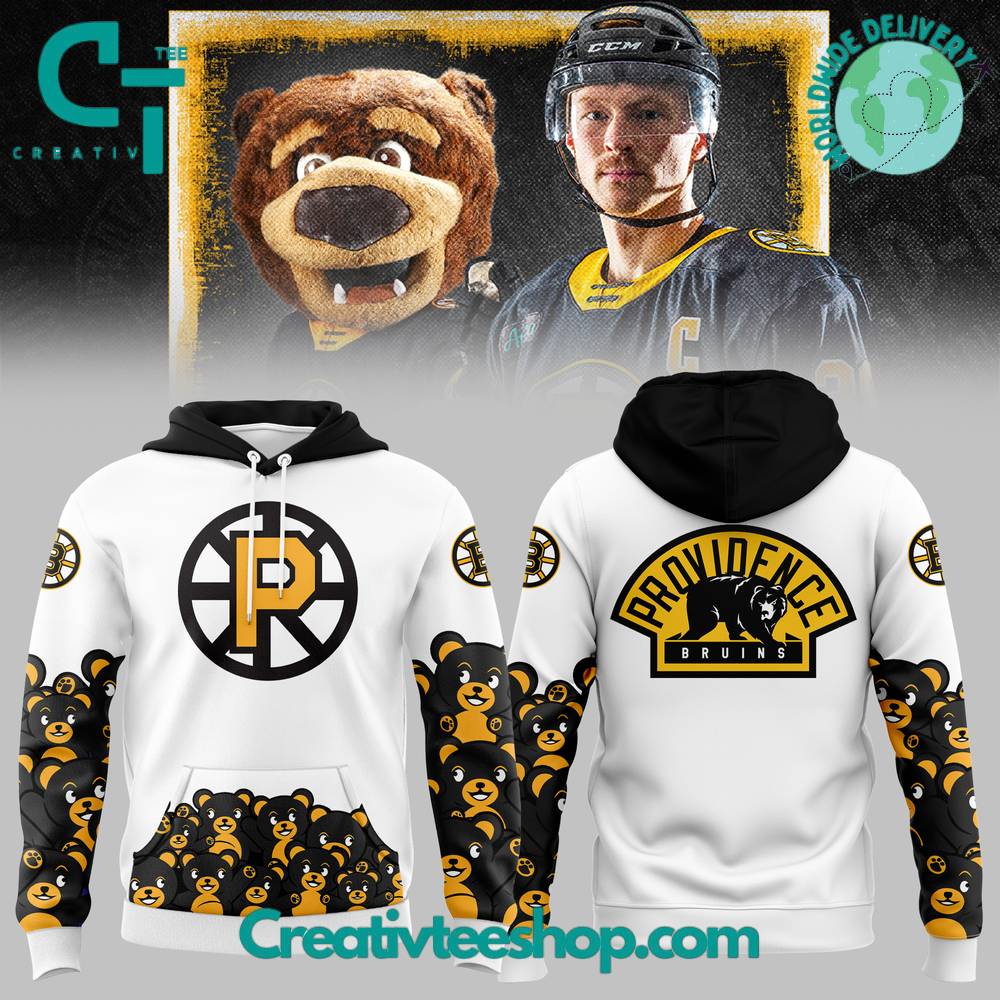 Providence Bruins x Teddy Bear Toss AHL White Hoodie
