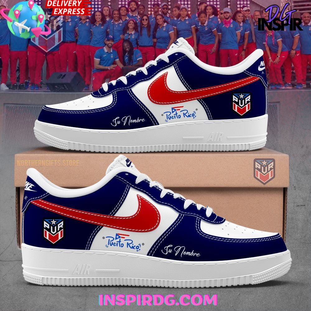 Puerto Rico Basketball Air Force 1 - Blue