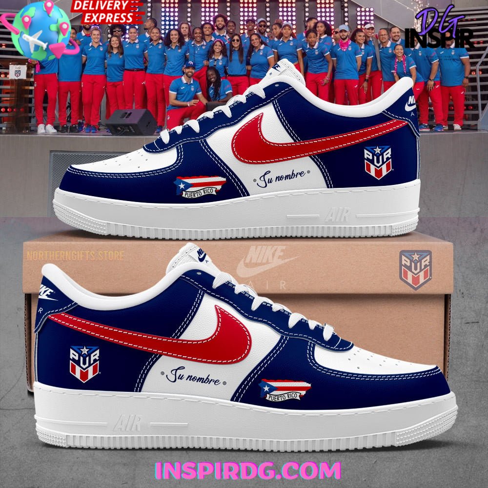 Puerto Rico Basketball Limited Edition Air Force 1 - Blue