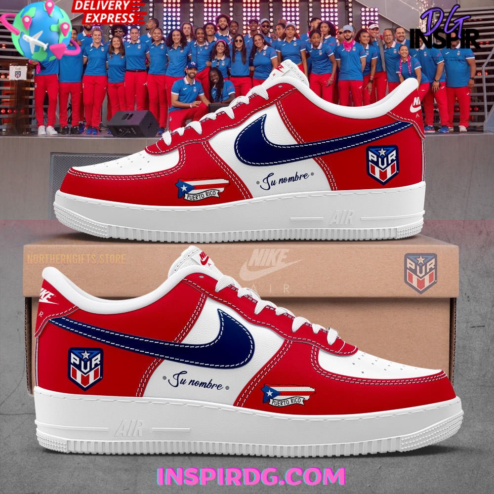 Puerto Rico Basketball Limited Edition Air Force 1 - Red