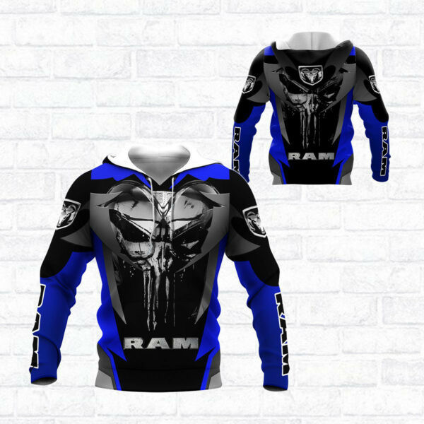 Punishes Dodge Ram Sports Car 8k486 Fan Gift 3d Zip Hoodie Ii0 2668