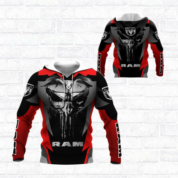 Punishes Dodge Ram Sports Car 8k489 Fan Gift 3d Zip Hoodie Ii0 2716