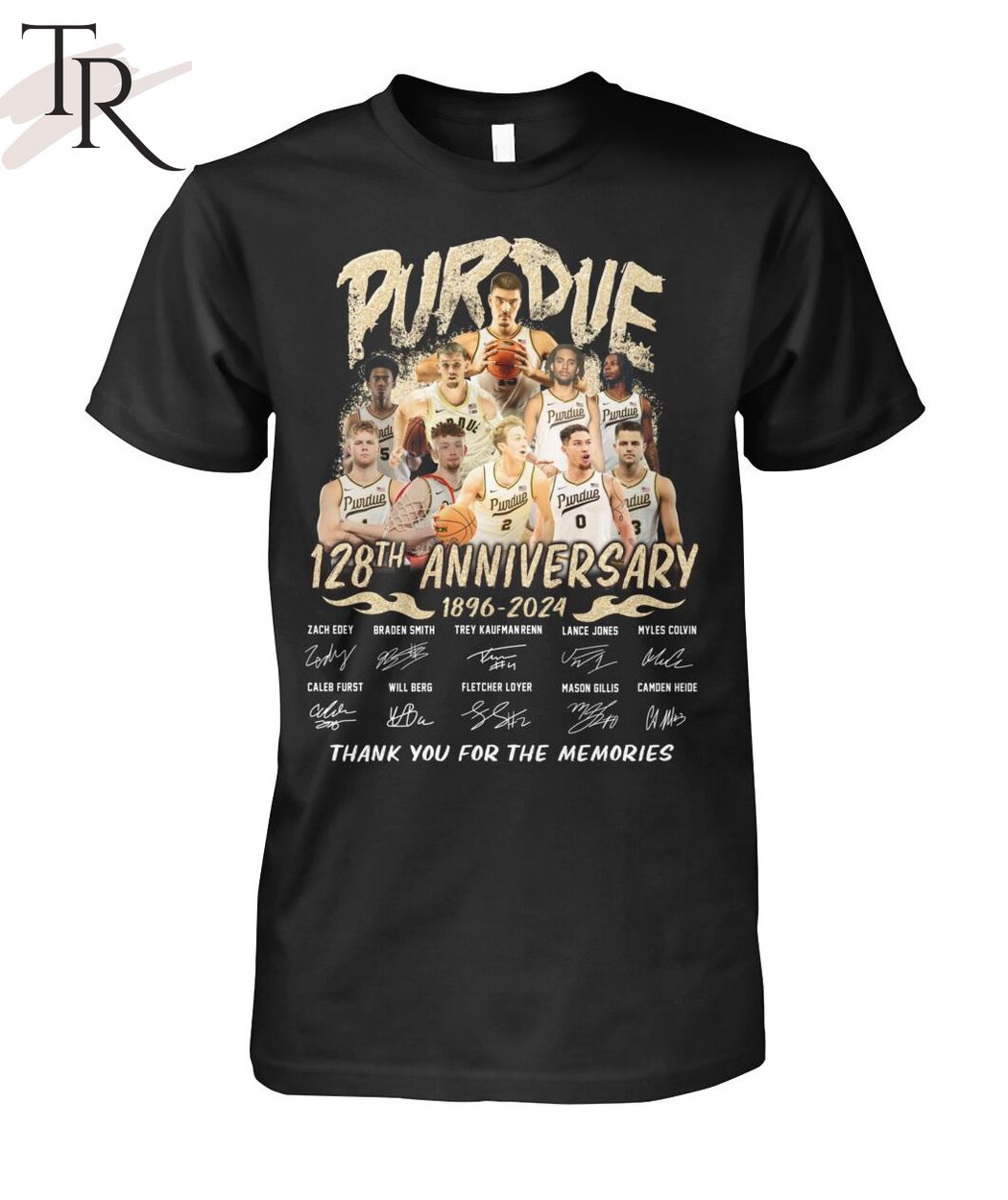 Purdue Boilermakers 128th Anniversary 1896-2024 Thank You For The Memories T-Shirt
