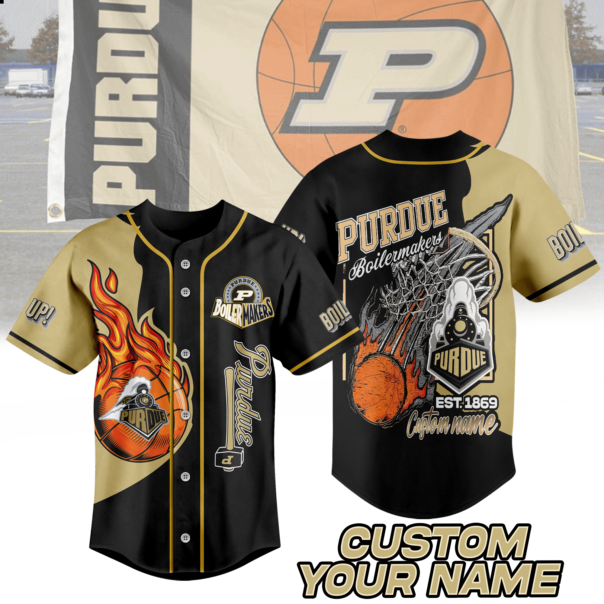 Purdue Boilermakers Baseball Jersey For Fans