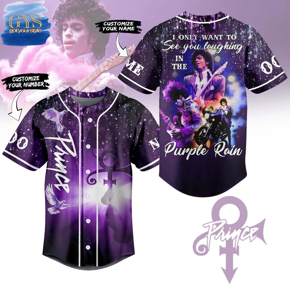 Purple Rain Prince Baseball Jersey