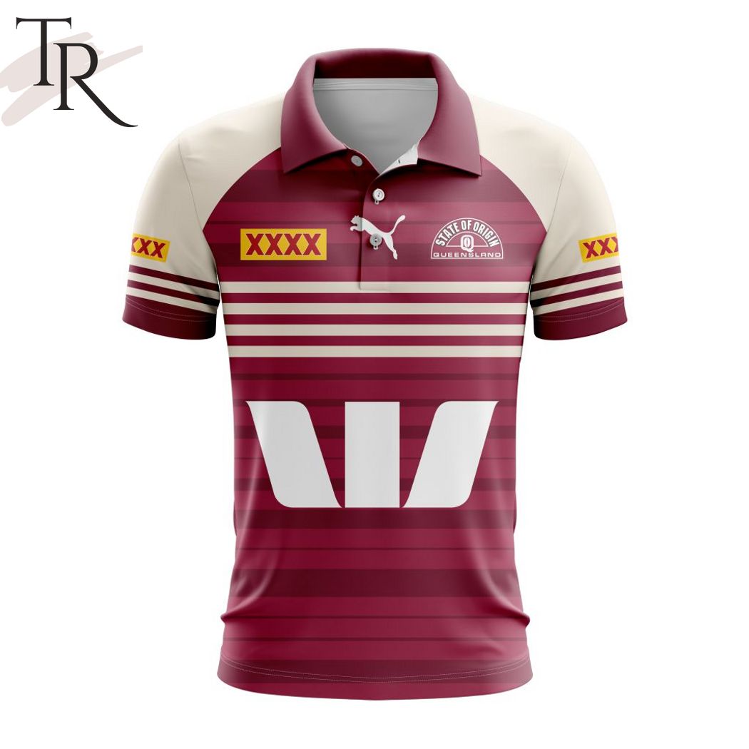 QLD Maroons State Of Origin Personalized 2024 Captains Run Polo