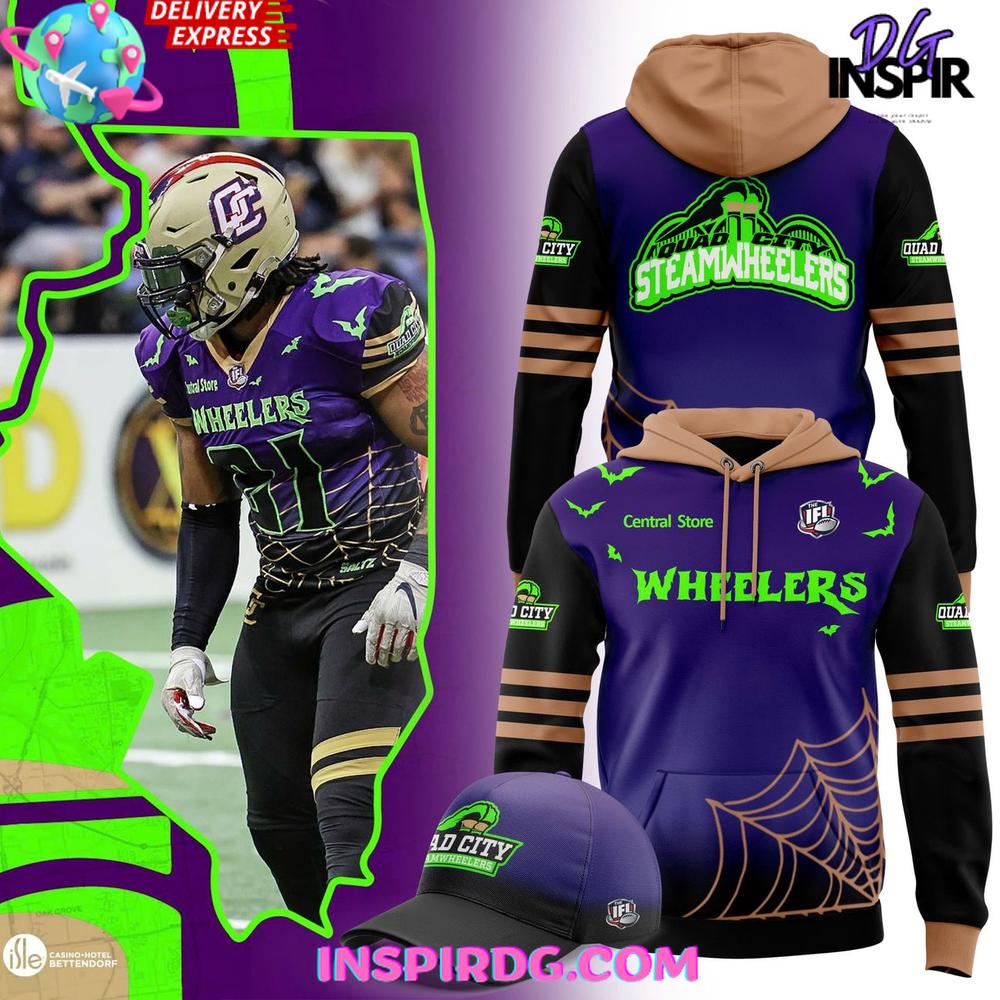 Quad City Steamwheelers Halfway to Halloween Night 2025 Hoodie Gift For Sport Music Fans