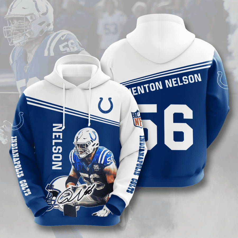 Quenton Nelson 56 Indianapolis Colts Hoodie  Zip Hoodie