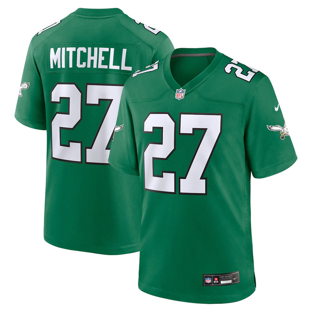 Quinyon Mitchell Kelly Green Philadelphia Eagles Jersey Best Football Gifts