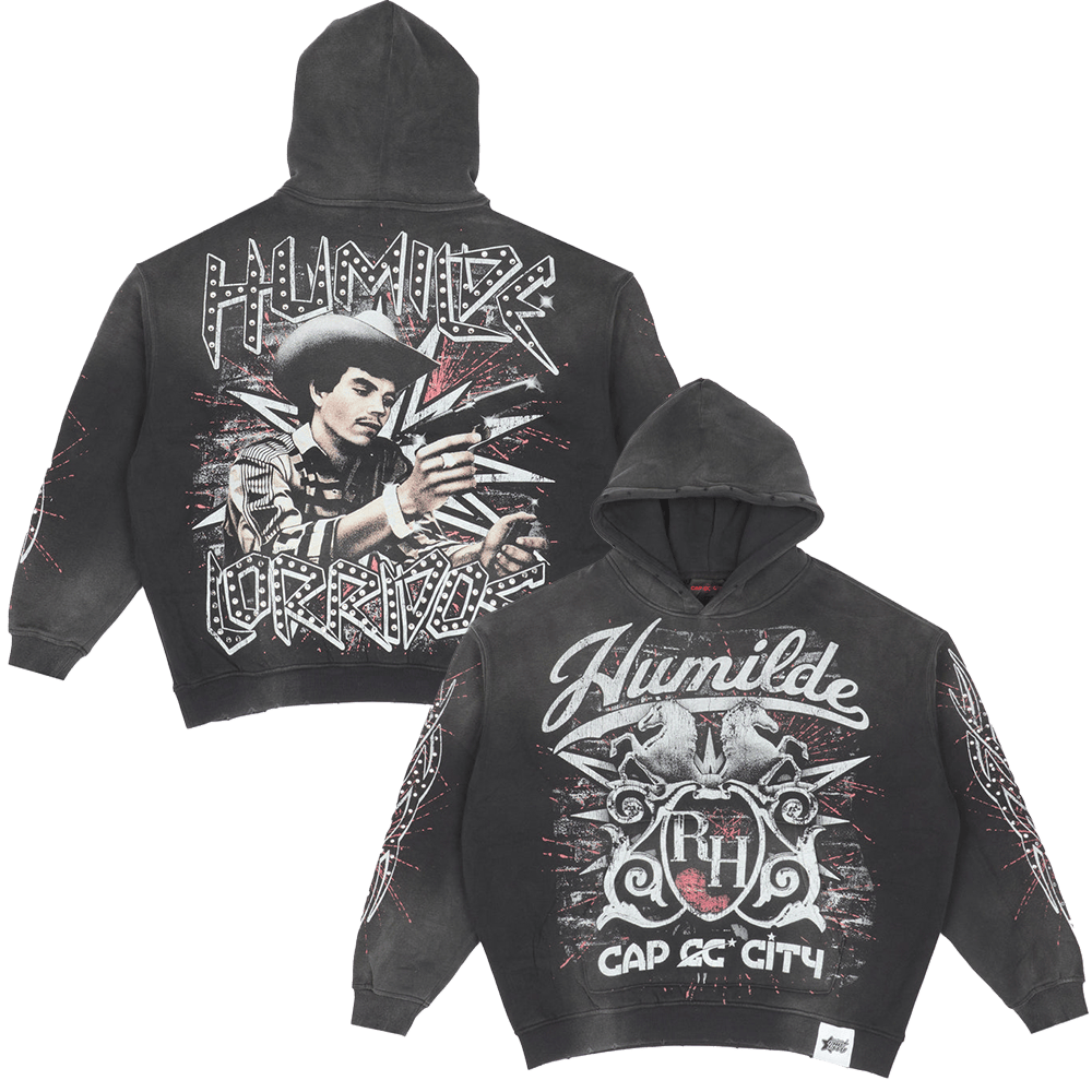 Rancho Humilde Merch Wash Hoodie EC x RH Humilde Corridos Hoodie Gift For Music Fan
