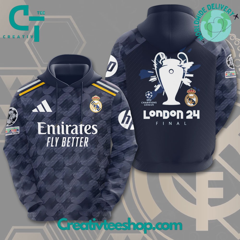 Real Madrid 2024 Champions League Final Hoodie