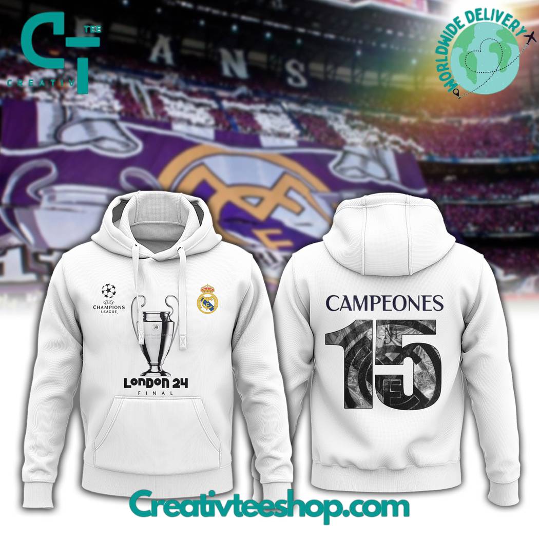 Real Madrid London UCL Final Campeones 15 Hoodie