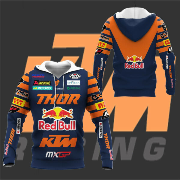 Red Bull Ktm Factory Shirt Fan Gift 278 Version Unisex 3d Hoodie Zip Hoodie 2074