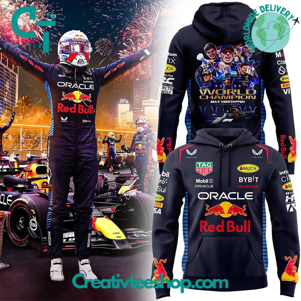 Red Bull Max Verstappen World Champion Hoodie