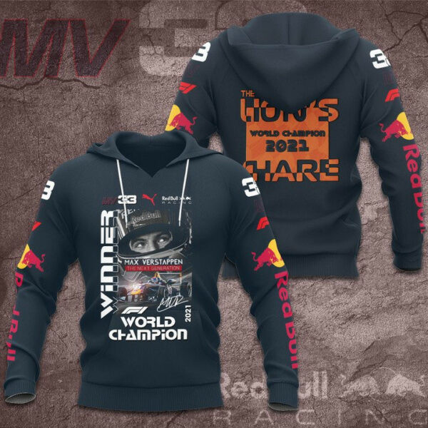 Red Bull Mv33 The Lions World Champion 2021 Share All Over Print Shirt Hoodie 1876