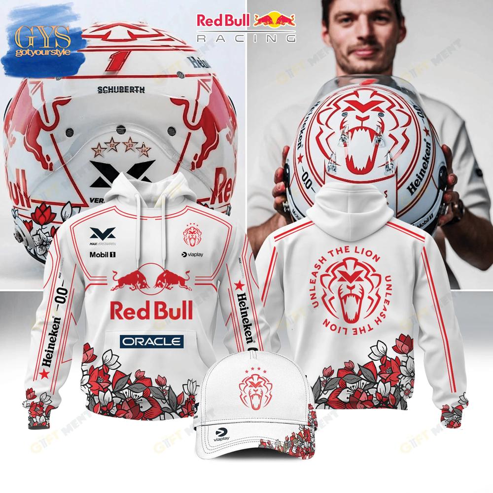 Red Bull Racing F1 Unleash The Lion Limited Edition Hoodie Gift For Sport Music Fans