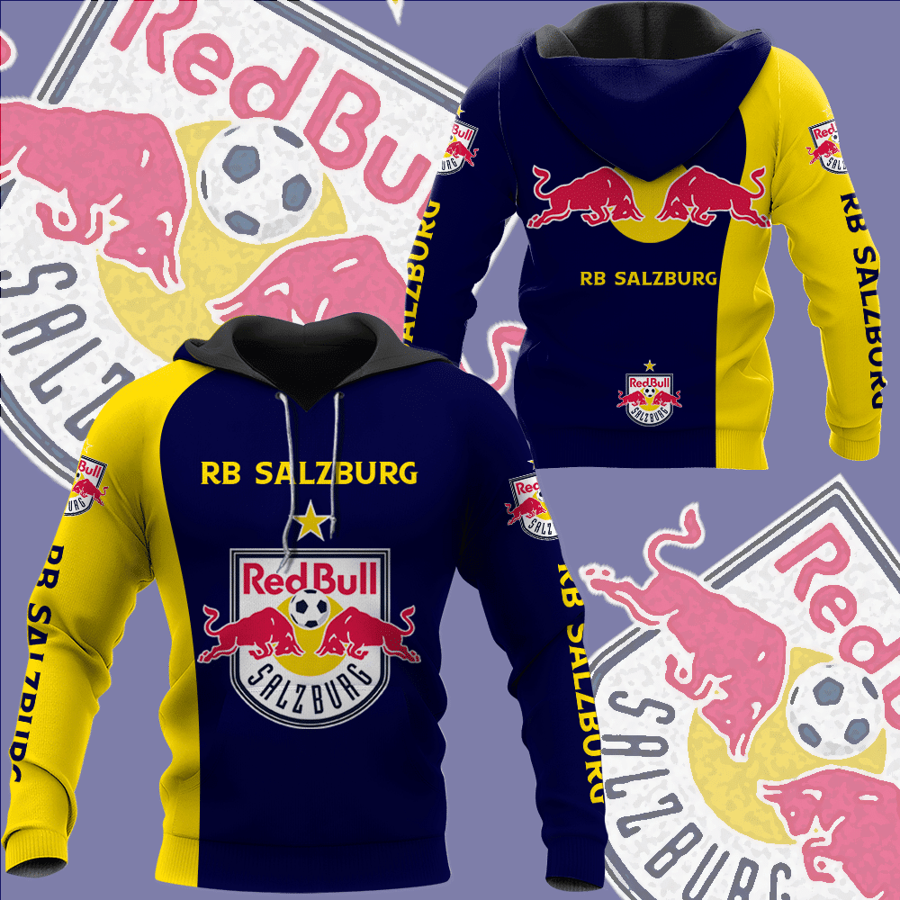 Red Bull Salzburg All Over Print Hoodie Zip Hoodie 337