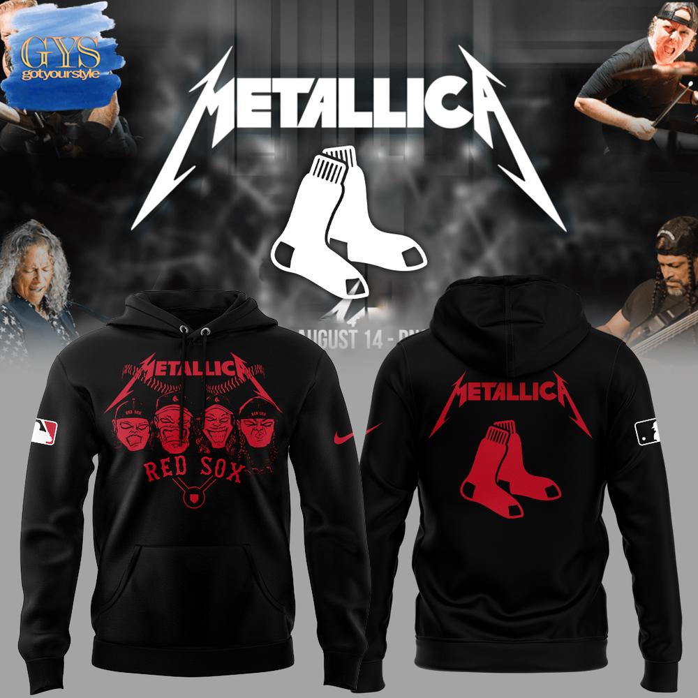 Red Sox Metallica Night Limited Edition Hoodie Premium Merchandise