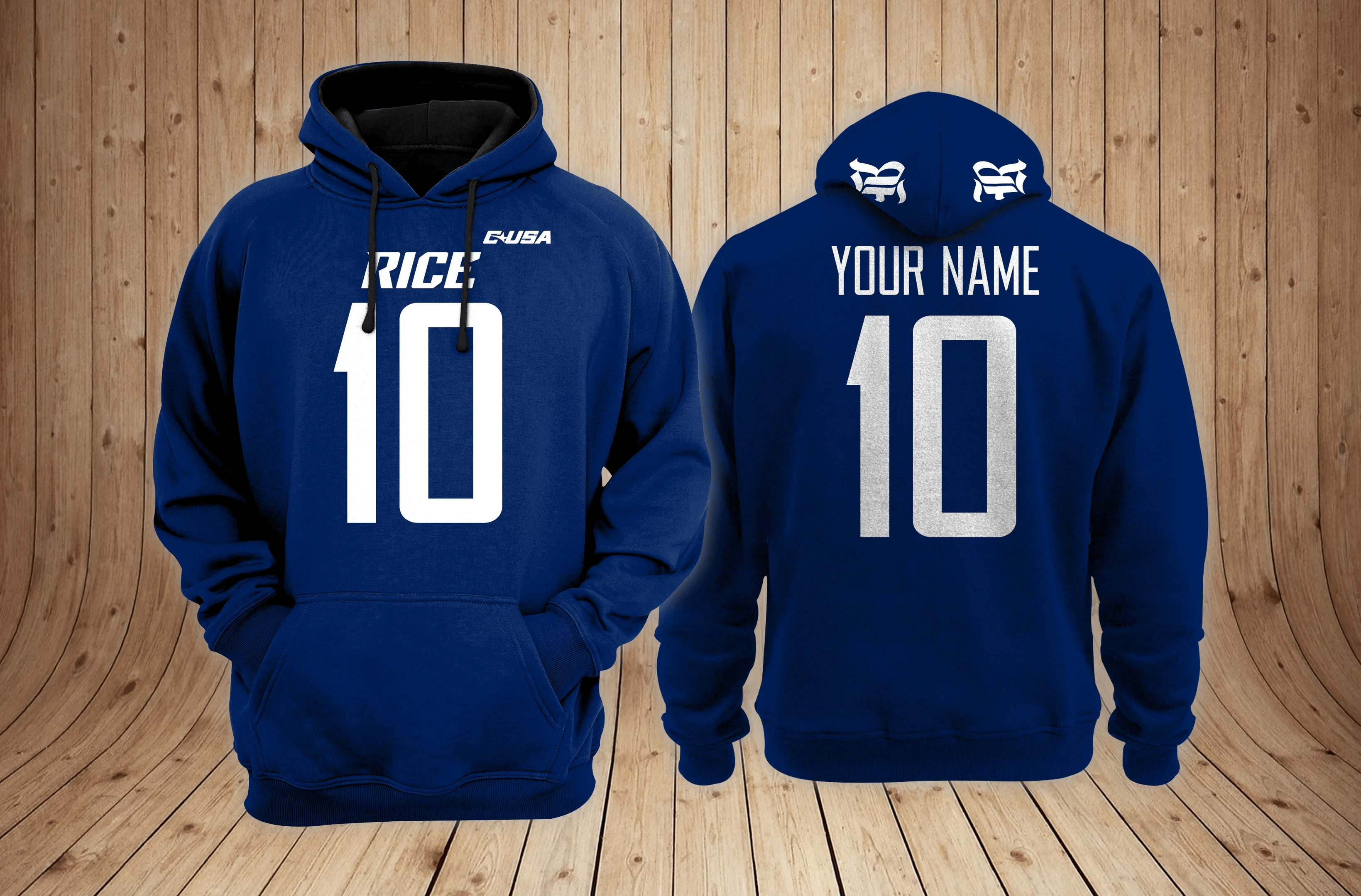 Rice Owls Football Custom 3D printed Sweatshirt Hoodie Zipped Hoodie