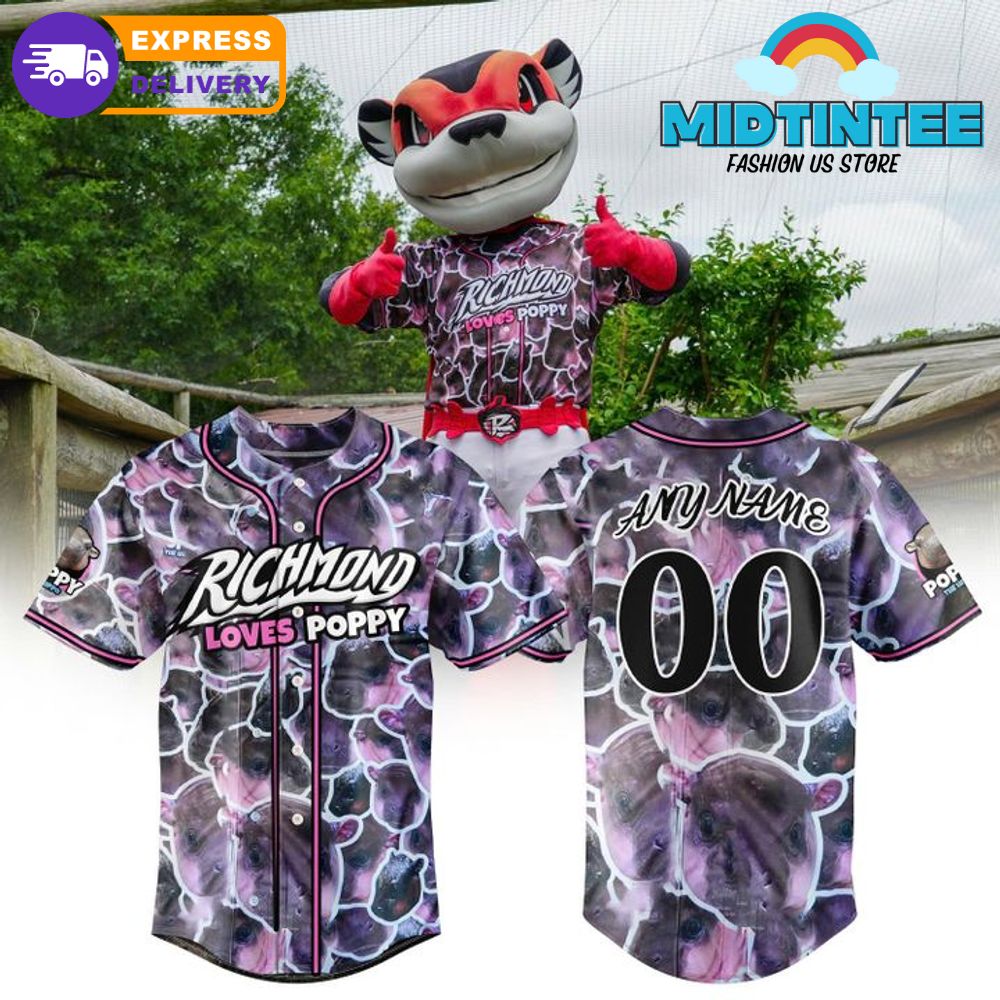 Richmond Flying Squirrels x Poppy Baseball Jersey