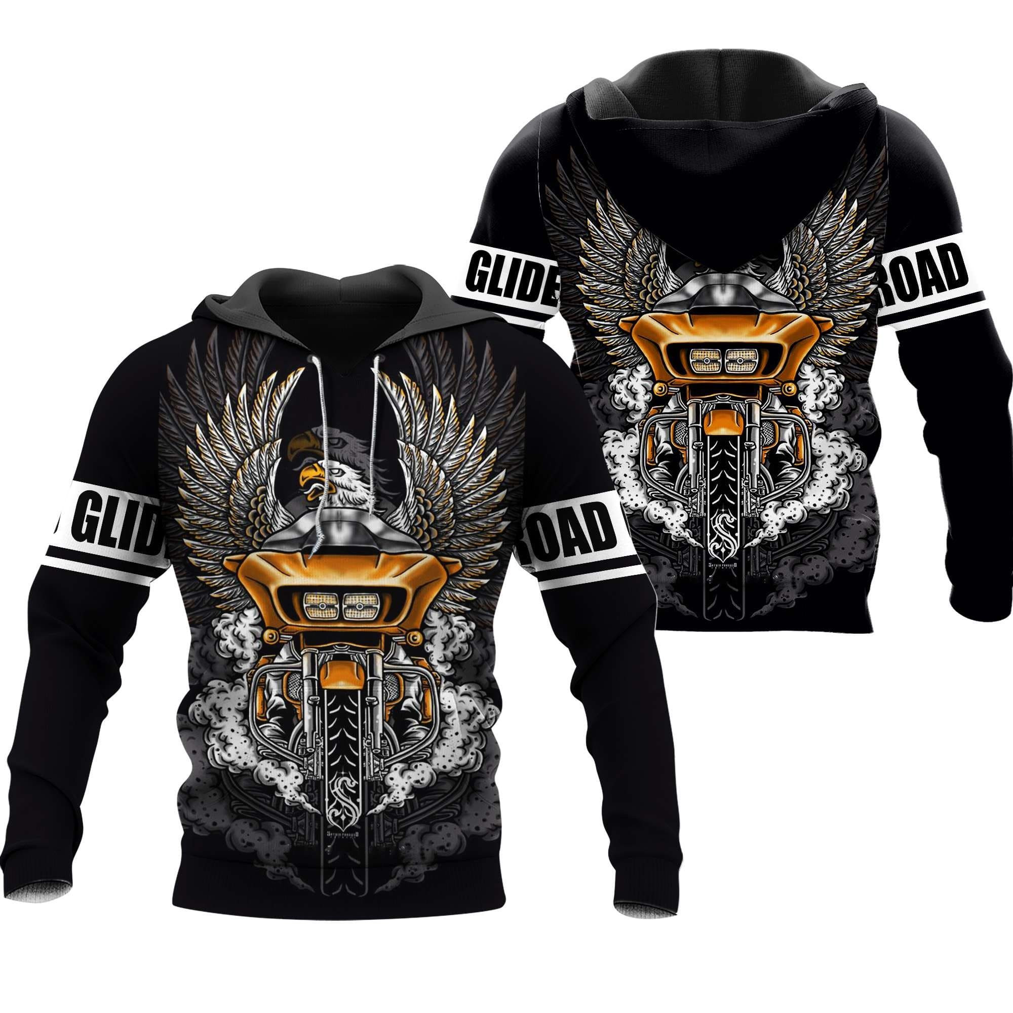 Road Glide Motorcycle Gift 3D printed Sweatshirt Hoodie Zipped Hoodie