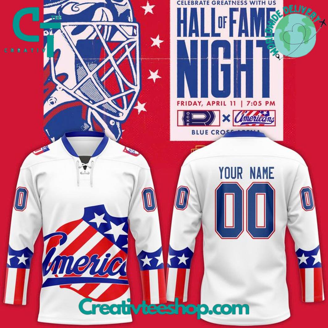 Rochester Americans Hall Of Fame Autographed 2025 Hockey Jersey