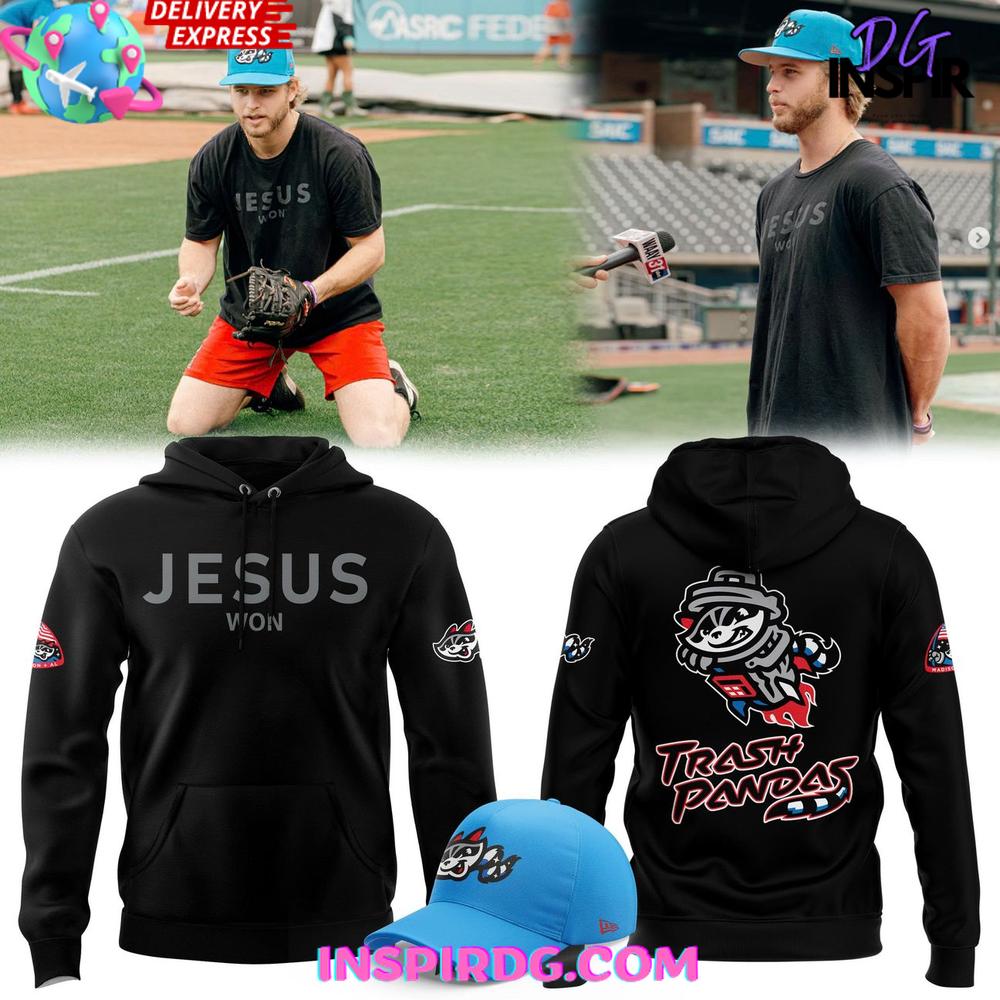 Rocket City Trash Pandas x Jesus Won Special Edition Hoodie Gift For Sport Music Fans