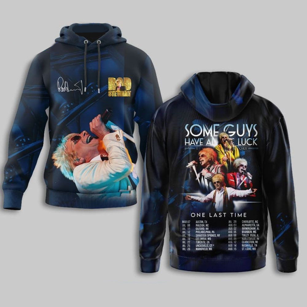 Rod Stewart One Last Time Tour 2025 Hoodie Rod Stewart Merch Best Fathers Day Gifts For Grandpa