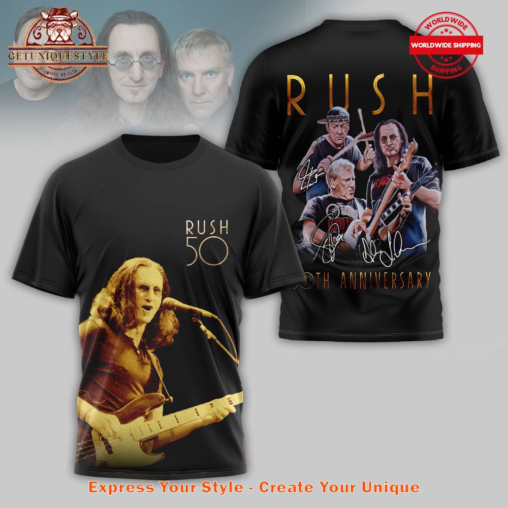 Rush Band 50th Anniversary Shirt