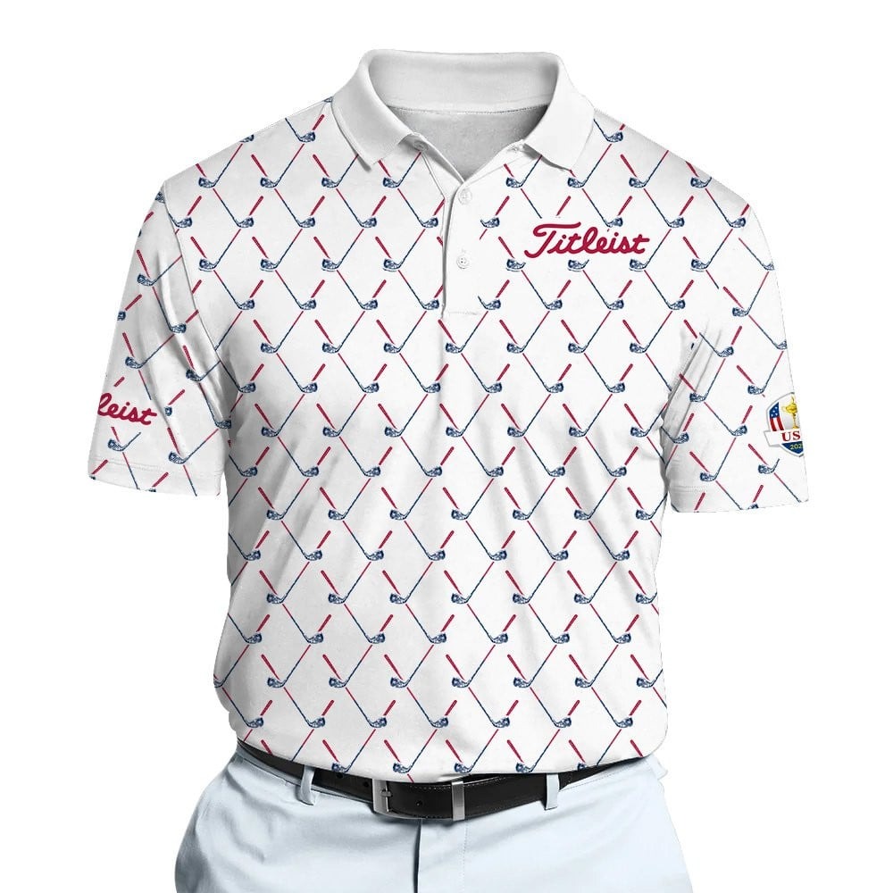 Ryder Cup Golf Club Seamless Pattern Men Polo Shirt Gift Ideas For Golf Fans