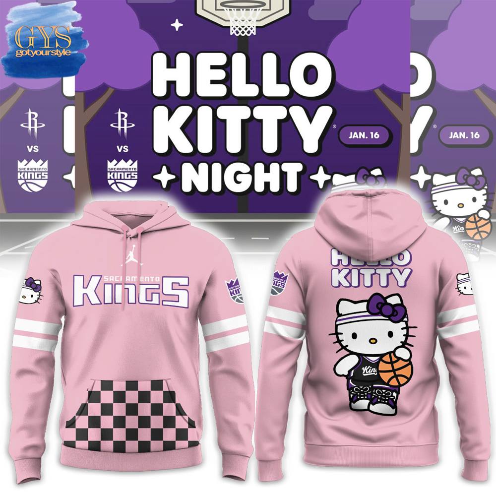 Sacramento Kings x Hello Kitty Night 2025 Limited Edition Hoodie Gift For Sport Music Fans