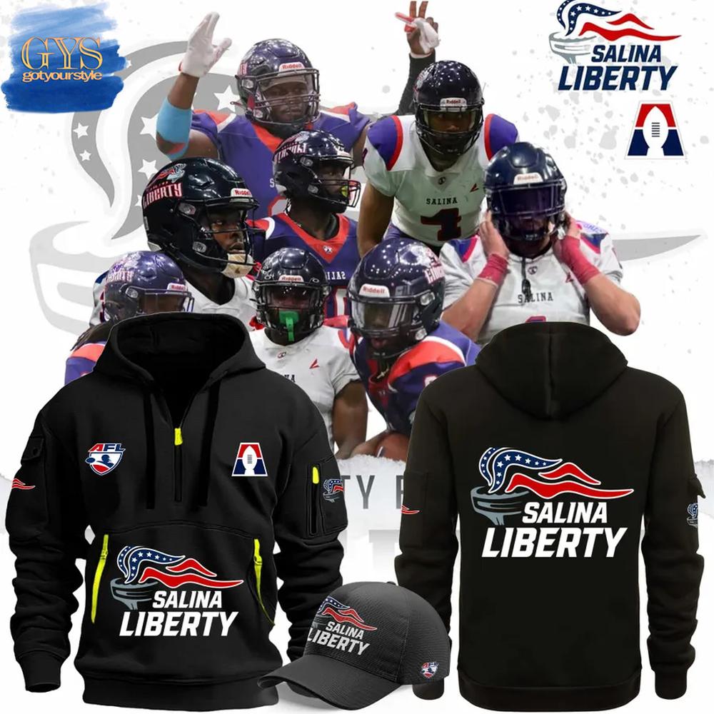Salina Liberty AFL Limited Edition Quarter Zip Hoodie Premium Merchandise