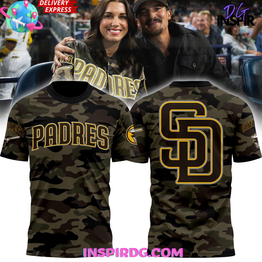 San Diego Padres Camo 2025 T-Shirt Gift For Sport Music Fans