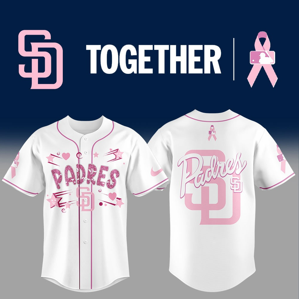San Diego Padres Cancer Awareness Month Jersey Perfect Gift For Baseball Lovers