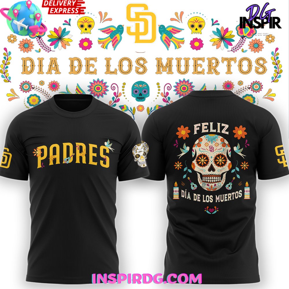 San Diego Padres Dia De Los Muertos 2025 T-Shirt Gift For Sport Music Fans