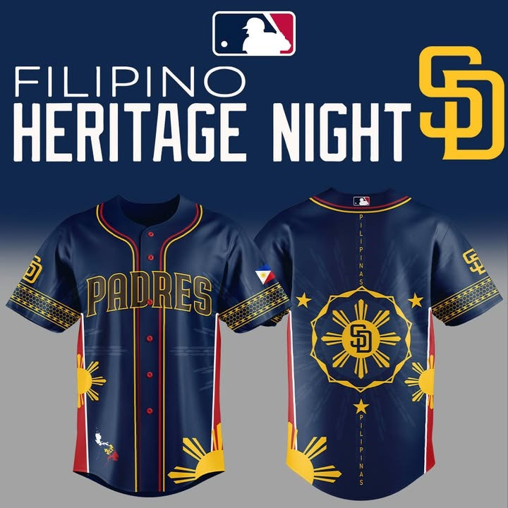 San Diego Padres Filipino Heritage Night Jersey MLB Merch Padres Baseball Fan Gifts