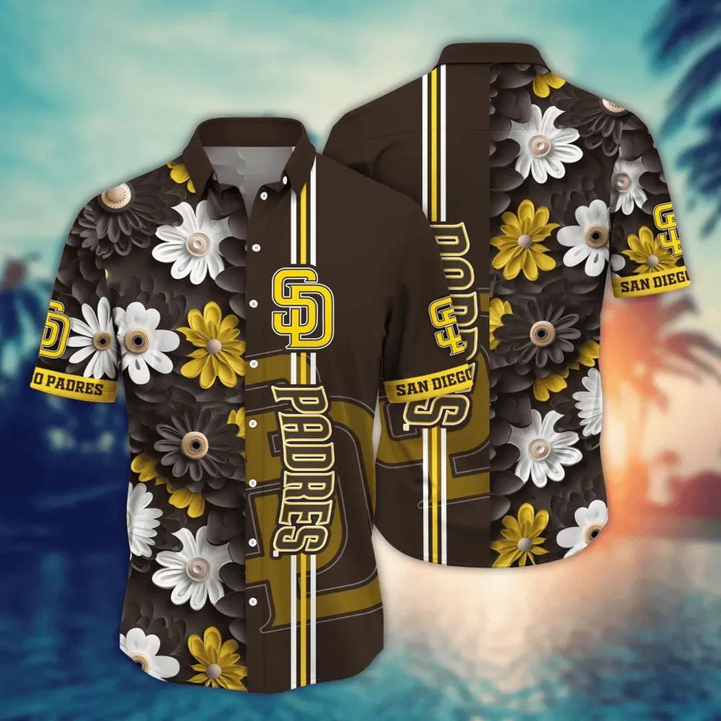 San Diego Padres Floral Fusion Aloha Hawaiian Shirt for Men And Women Gift For Sport Music Fans