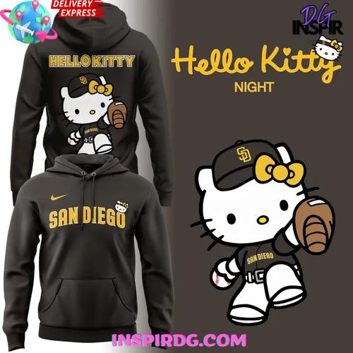 San Diego Padres Hello Kitty Night Limited Edition Hoodie Premium Merchandise