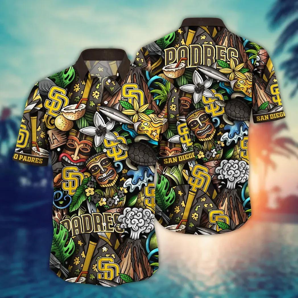 San Diego Padres Island Tiki Adventure Aloha Hawaiian Shirt for Men And Women Gift For Sport Music Fans