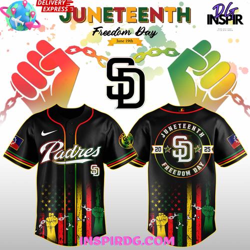 San Diego Padres Juneteenth Day 2025 Special Jersey