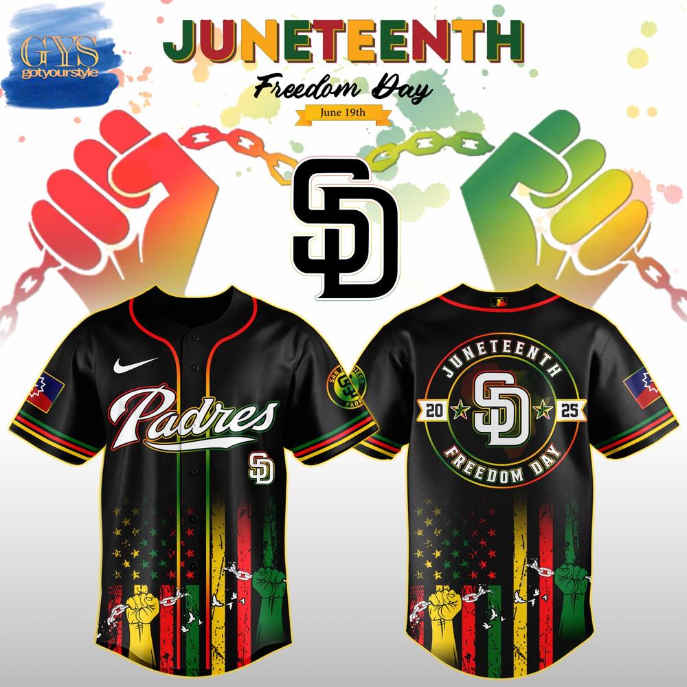San Diego Padres Juneteenth Day Baseball Jersey