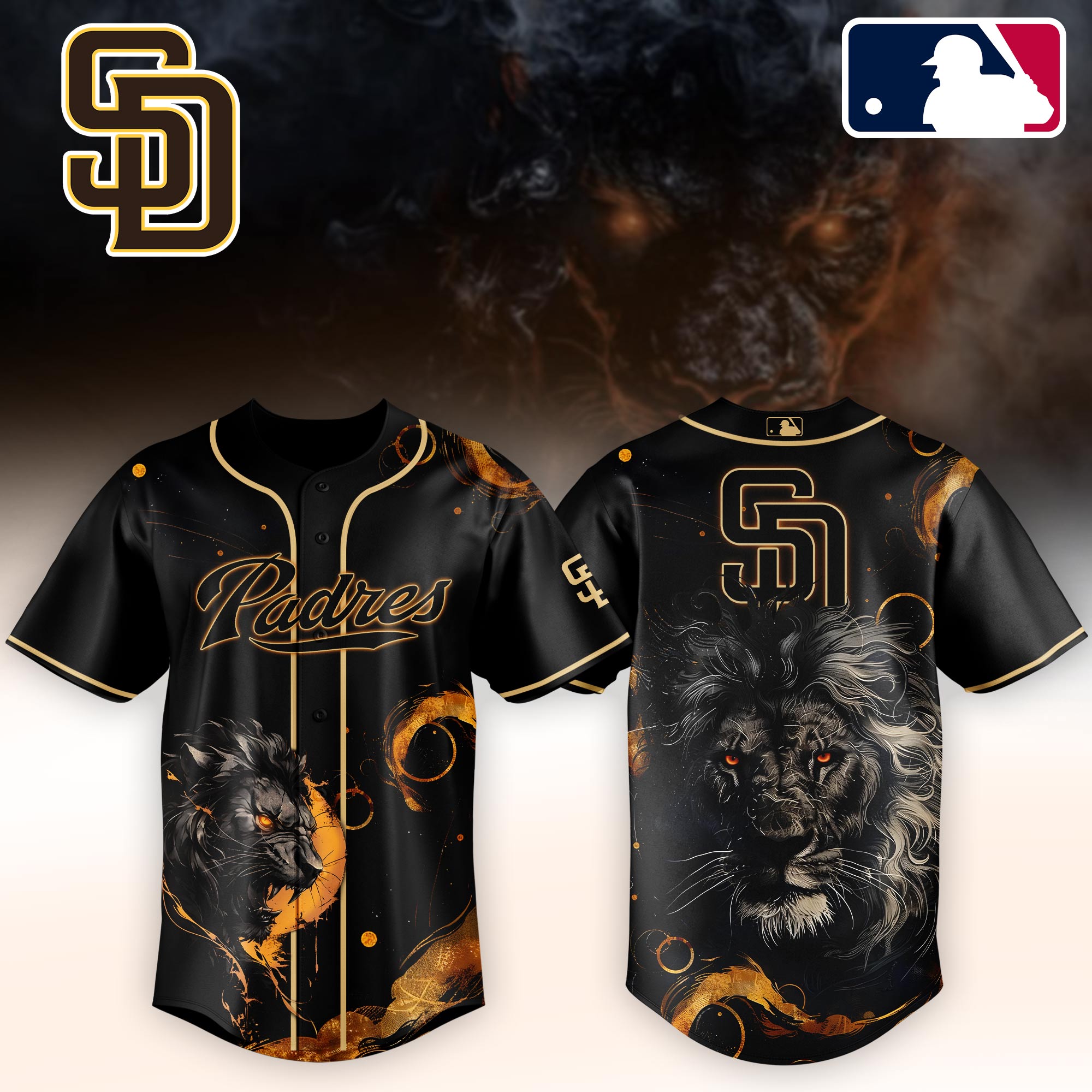 San Diego Padres MLB x Lion Personalized Baseball Jersey For Fans
