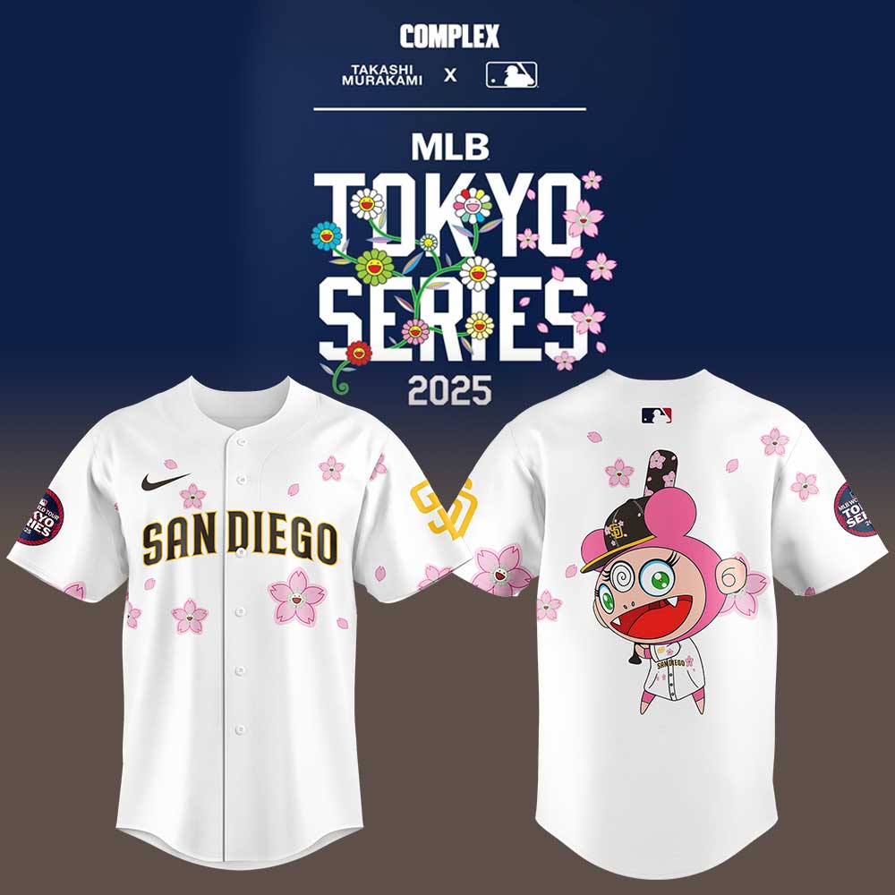 San Diego Padres Takashi Murakami x MLB World Tour Tokyo White Personalized New Baseball Jersey For Fan
