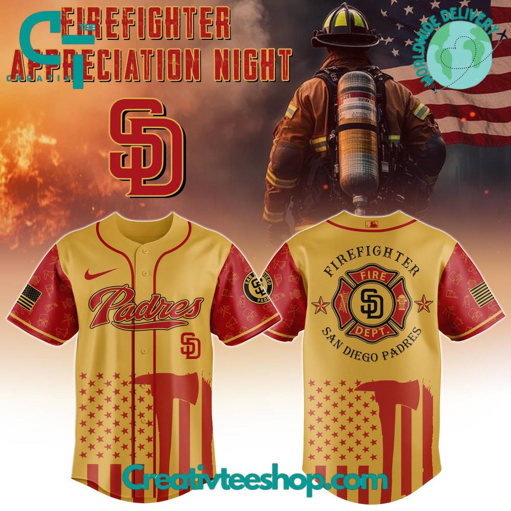 San Diego Padres x Firefighter Appreciation Night 2025 Special Baseball Jersey