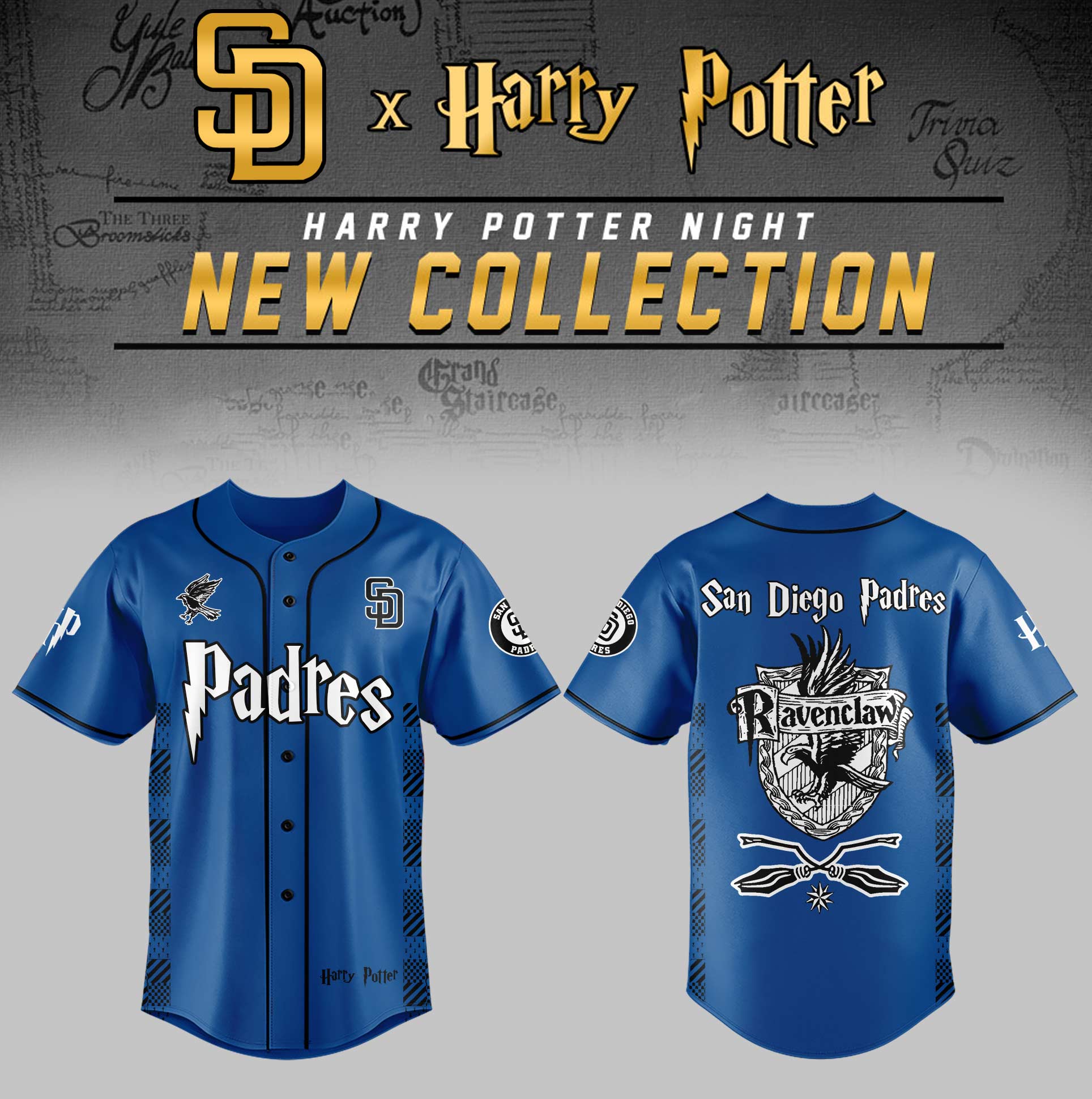 San Diego Padres x Harry Potter Night Ravenclaw House Jersey Gifts For Baseball Players