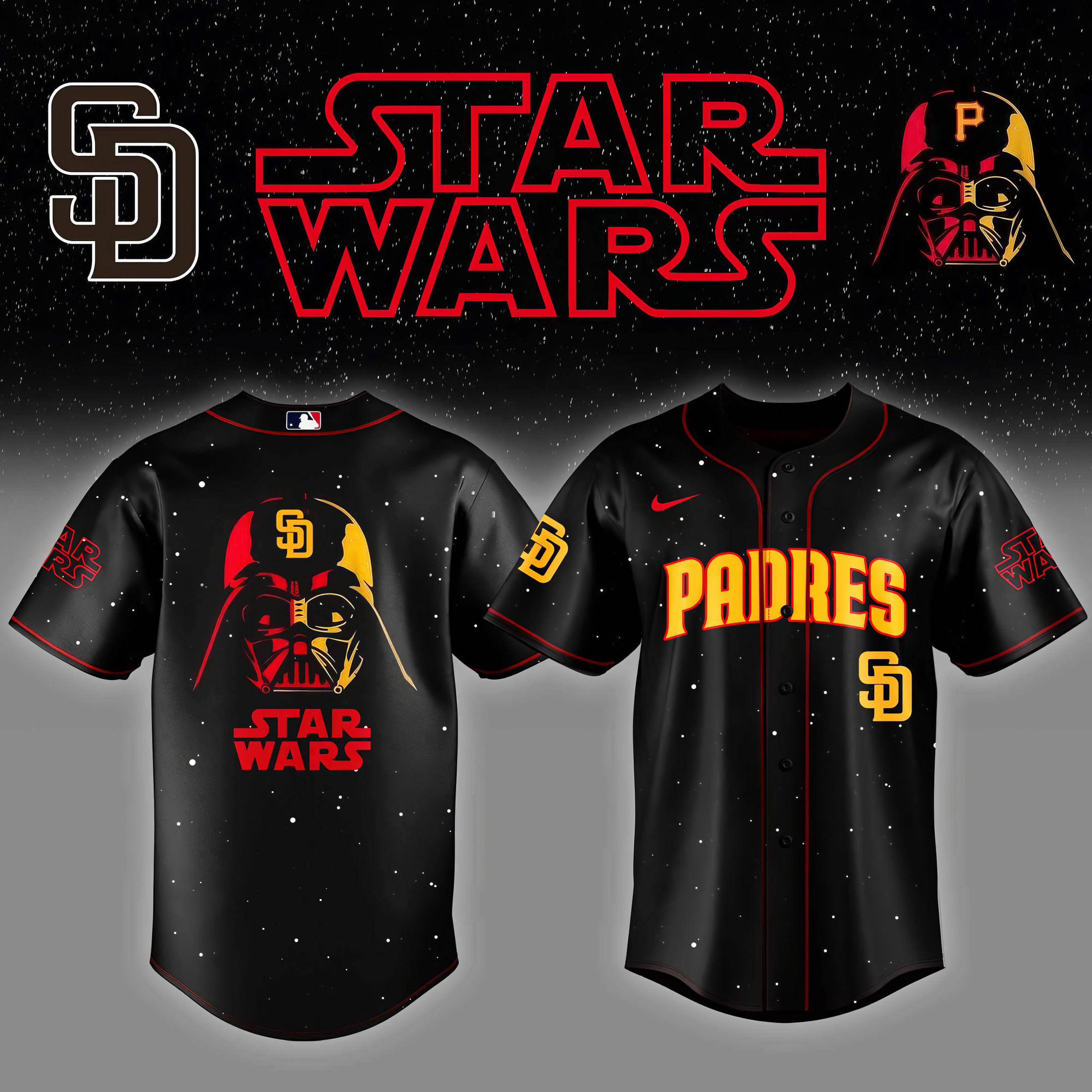 San Diego Padres x Star Wars Night Baseball Jersey Best Gifts For Baseball Lovers