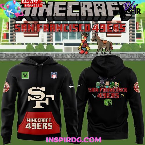 San Francisco 49ers 2025 NFL Minecraft Game Limited Edition Hoodie Premium Merchandises